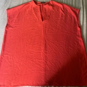 Coral sleeveless dress